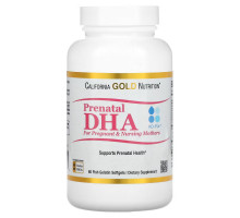 California Gold Nutrition, Пренатальная ДГК для беременных и кормящих матерей, 900 мг, 60 мягких желатиновых капсул