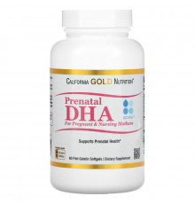 California Gold Nutrition, Пренатальная ДГК для беременных и кормящих матерей, 900 мг, 60 мягких желатиновых капсул
