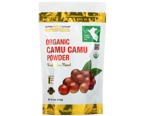 California Gold Nutrition, CGN SuperFoods Organic Camu Camu 4oz. (Re-Pack) California Gold Nutrition, CGN SuperFoods Organic Camu Camu 4oz. (Re-Pack)