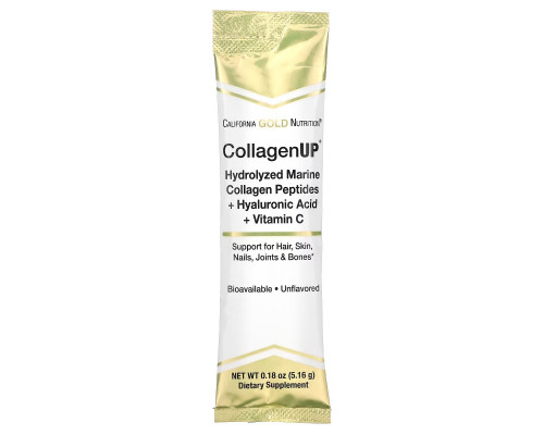 California Gold Nutrition, CollagenUp, без ароматизаторов, 10 пакетиков, 0,18 унции (5,15 г) каждый California Gold Nutrition, CollagenUp, без ароматизаторов, 10 пакетиков, 0,18 унции (5,15 г) каждый