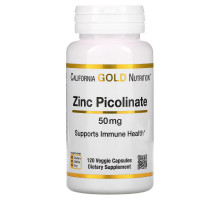 California Gold Nutrition, Zinc Picolinate, 50 mg, 120 Veggie Capsules