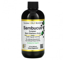 Фрукты и ягоды California Gold Nutrition, бузина для взрослых, 240 мл (8 жидк. унций)