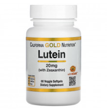 California Gold Nutrition, Lutein with Zeaxanthin, 20 mg, 60 Veggie Softgels