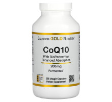 California Gold Nutrition, CoQ10 with BioPerine, 200 mg, 360 Veggie Capsules