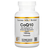 California Gold Nutrition, CoQ10 with BioPerine, 100 mg, 150 Veggie Capsules