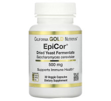 California Gold Nutrition, EpiCor, сухой дрожжевой ферментат, 500 мг, 30 растительных капсул