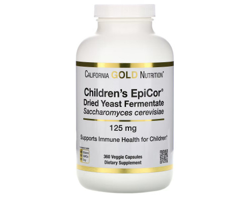 California Gold Nutrition, Children's Epicor, 125 mg, 360 Veggie Capsules California Gold Nutrition, Children's Epicor, 125 mg, 360 Veggie Capsules