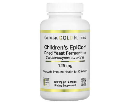 California Gold Nutrition, Children's Epicor, 125 mg, 120 Veggie Capsules California Gold Nutrition, Children's Epicor, 125 mg, 120 Veggie Capsules
