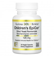 California Gold Nutrition, Children's Epicor, 125 mg, 30 Veggie Capsules