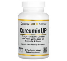 California Gold Nutrition, CurcuminUP, Omega-3 Curcumin Complex, Inflammation Support, 90 Fish Gelatin Softgels