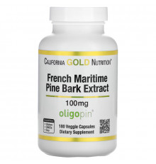 California Gold Nutrition, French Maritime Pine Park Extract, Oligopin, Antioxidant Polyphenol, 100 mg, 180 Veggie Capsules