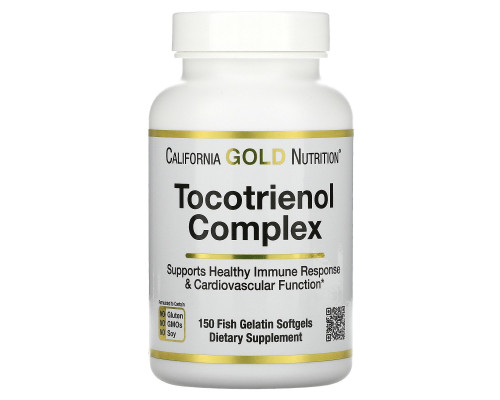 California Gold Nutrition, Tocotrienol Complex, 150 Fish Gelatin Softgels California Gold Nutrition, Tocotrienol Complex, 150 Fish Gelatin Softgels
