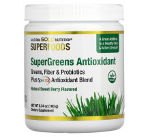 California Gold Nutrition, SUPERFOOD - Supergreens Antioxidant, Sweet Berry, 6.34 oz (180 g)