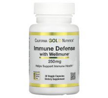 California Gold Nutrition, Immune Defense with Wellmune, Beta-Glucan, 250 mg , 30 Veggie Capsules