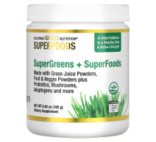 California Gold Nutrition, SUPERFOODS - Supergreens + Superfoods, 6.42 oz (182 g)