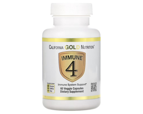 California Gold Nutrition, Immune4, Immune System Support, 60 Veggie Capsules California Gold Nutrition, Immune4, Immune System Support, 60 Veggie Capsules