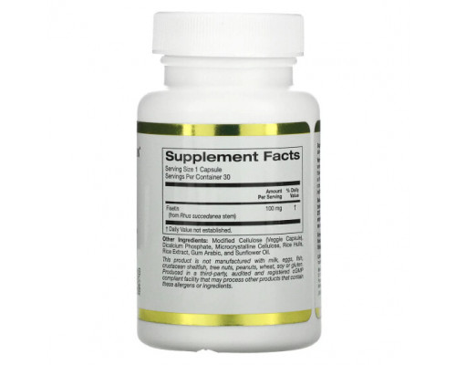 Улучшение памяти и работы мозга California Gold Nutrition, Fisetin with Novusetin, физетин, 100 мг, 30 растительных капсул Улучшение памяти и работы мозга California Gold Nutrition, Fisetin with Novusetin, физетин, 100 мг, 30 растительных капсул