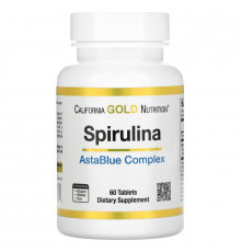 California Gold Nutrition, AstaBlue, комплекс со спирулиной, 60 таблеток