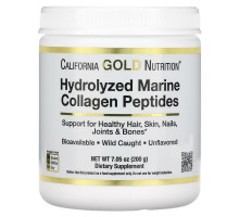 California Gold Nutrition, Hydrolyzed Marine Collagen Peptides, Unflavored,  7.05 oz (200 g)