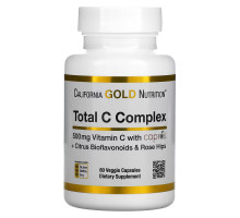 California Gold Nutrition, Total C Complex, 500 mg, 60 Veggie Capsules