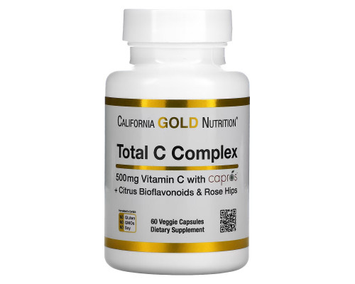 California Gold Nutrition, Total C Complex, 500 mg, 60 Veggie Capsules California Gold Nutrition, Total C Complex, 500 mg, 60 Veggie Capsules