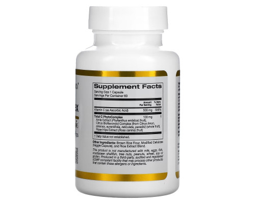 California Gold Nutrition, Total C Complex, 500 mg, 60 Veggie Capsules California Gold Nutrition, Total C Complex, 500 mg, 60 Veggie Capsules