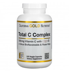California Gold Nutrition, Total C Complex, 500 mg, 240 Veggie Capsules
