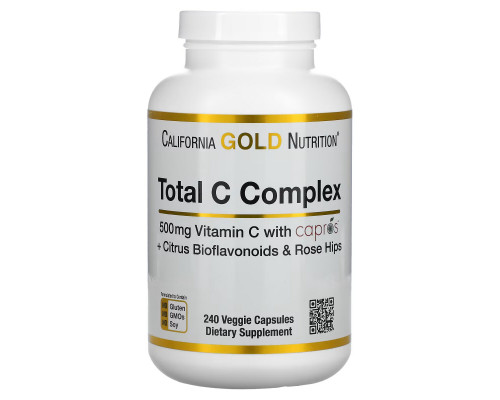 California Gold Nutrition, Total C Complex, 500 mg, 240 Veggie Capsules California Gold Nutrition, Total C Complex, 500 mg, 240 Veggie Capsules