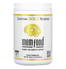 Антиоксиданты California Gold Nutrition, MEM Food, для поддержки памяти и когнитивных функций, 510 г (1,12 фунта)