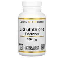 California Gold Nutrition, L-глутатион, восстановленный, 500 мг, 120 растительных капсул