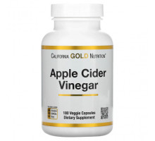 Для похудения и контроля веса California Gold Nutrition, яблочный уксус, 180 растительных капсул