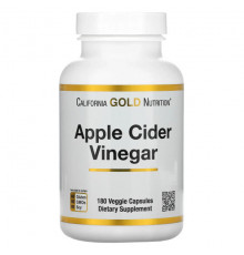 Для похудения и контроля веса California Gold Nutrition, яблочный уксус, 180 растительных капсул