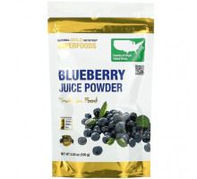 Фрукты и ягоды California Gold Nutrition, SUPERFOODS, порошок сока черники, 100 г (3,53 унции)