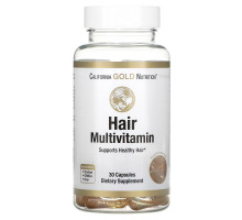 California Gold Nutrition, Hair Multivitamin, 30 Gelatin Capsules