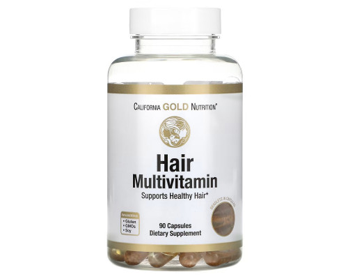 California Gold Nutrition, Hair Multivitamin, 90 Gelatin Capsules California Gold Nutrition, Hair Multivitamin, 90 Gelatin Capsules