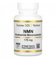 California Gold Nutrition, NMN (Nicotinamide Mononucleotide), 175 mg, 60 Veggie Capsules
