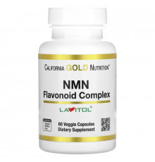 California Gold Nutrition, NMN, комплекс с флавоноидами, 60 растительных капсул
