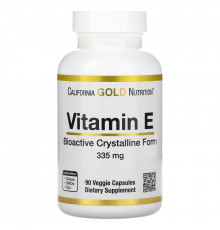 California Gold Nutrition, Bioactive Vitamin E, 335 mg (500 IU), 90 Veggie Capsules