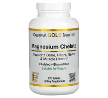 California Gold Nutrition, Magnesium Chelate, 270 Tablets