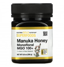 California Gold Nutrition, SUPERFOODS, Manuka Honey, Monofloral, MGO 100+, 8.8 oz (250 g)