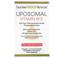 Витамины группы B Liposomal Vitamin B12, 30 Packets, 0.17 fl oz (5 ml) Each