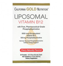 Витамины группы B Liposomal Vitamin B12, 30 Packets, 0.17 fl oz (5 ml) Each
