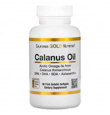 California Gold Nutrition, Calanus Oil, 500 mg, 90 Fish Gelatin Softgels