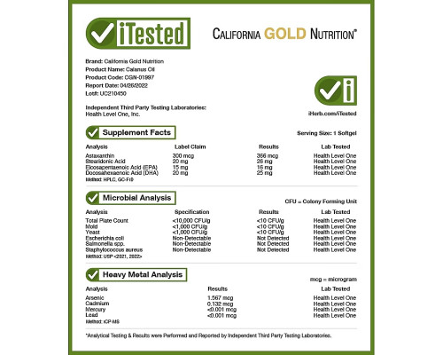 California Gold Nutrition, Calanus Oil, 500 mg, 90 Fish Gelatin Softgels California Gold Nutrition, Calanus Oil, 500 mg, 90 Fish Gelatin Softgels