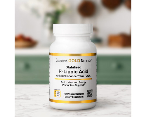 California Gold Nutrition, Stabilized R-Lipoic Acid, 120 Veggie Capsules California Gold Nutrition, Stabilized R-Lipoic Acid, 120 Veggie Capsules