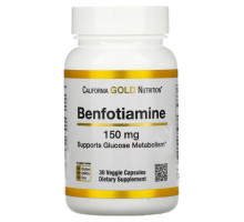 California Gold Nutrition, Benfotiamine, 150 mg, 30 Veggie Capsules