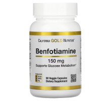 California Gold Nutrition, Benfotiamine, 150 mg, 90 Veggie Capsules