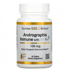 California Gold Nutrition, Andrographis Immune with AP-BIO, 100 mg, 30 Tablets