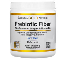California Gold Nutrition, Prebiotic Fiber Plus Turmeric, Ginger, & Boswellia, 6.7 oz (189 g)