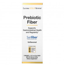California Gold Nutrition, Prebiotic Fiber, 3 Packets, 0.21 oz (6 g) Each